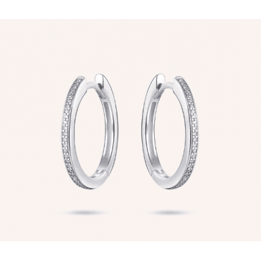 Silver Allure Small Hoop Earrings 20mm
