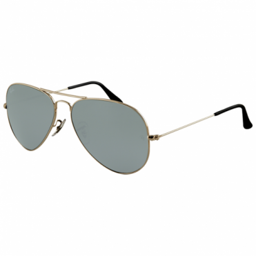 Silver AVIATOR Mirror Sunglasses RB3025 W3277 58