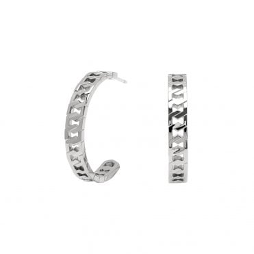 Stainless Steel Honeycomb Earrings