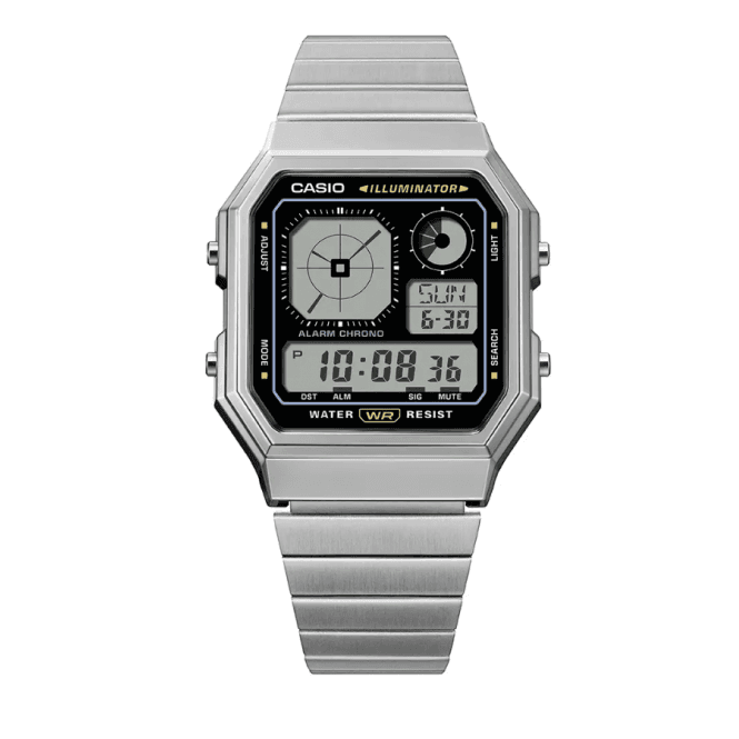 Stainless Steel Vintage Digital Watch