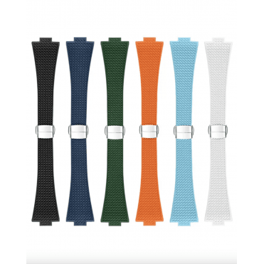 Tissot PRX 35mm Compatible FKM Rubber Deployant Clasp Watch Strap