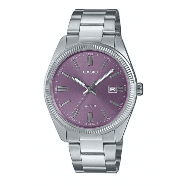 Vintage Stainless Steel Purple Watch